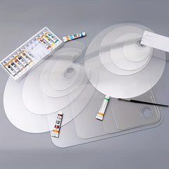 Clear Acrylic Paint Palette Circular Artist Pallet
