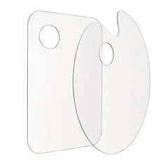 Clear Acrylic Paint Palette Circular Artist Pallet
