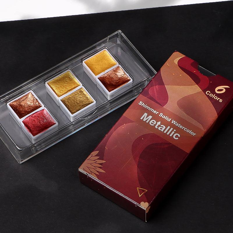 12 Colors Solid Watercolor Paint Set for Manicure Art