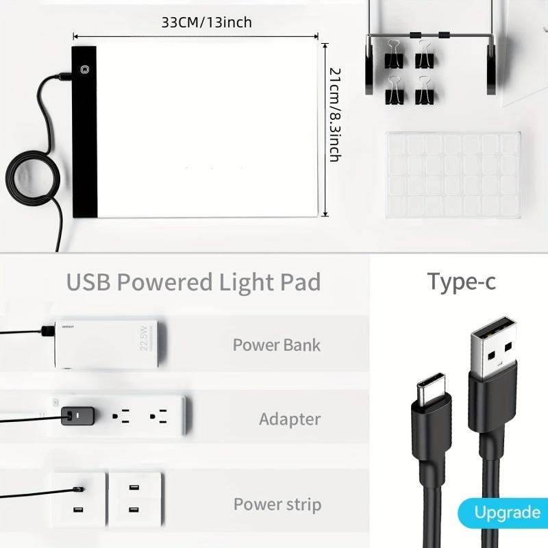 A4 A3 LED Light Board For Diamond Painting Kits