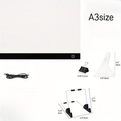 A4 A3 LED Light Board For Diamond Painting Kits
