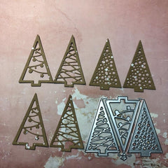 Christmas Tree Decorations Metal Cutting Dies Stencils DIY Scrapbooking