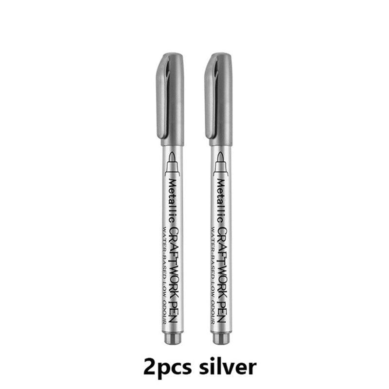 2pcs Non Toxic Waterproof Marker Pen Set