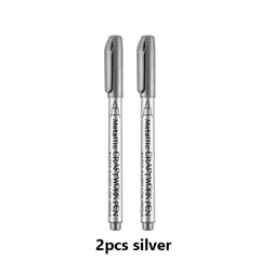 2pcs Non Toxic Waterproof Marker Pen Set
