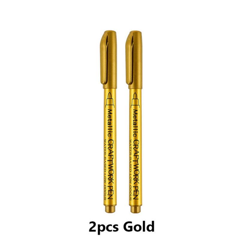 2pcs Non Toxic Waterproof Marker Pen Set