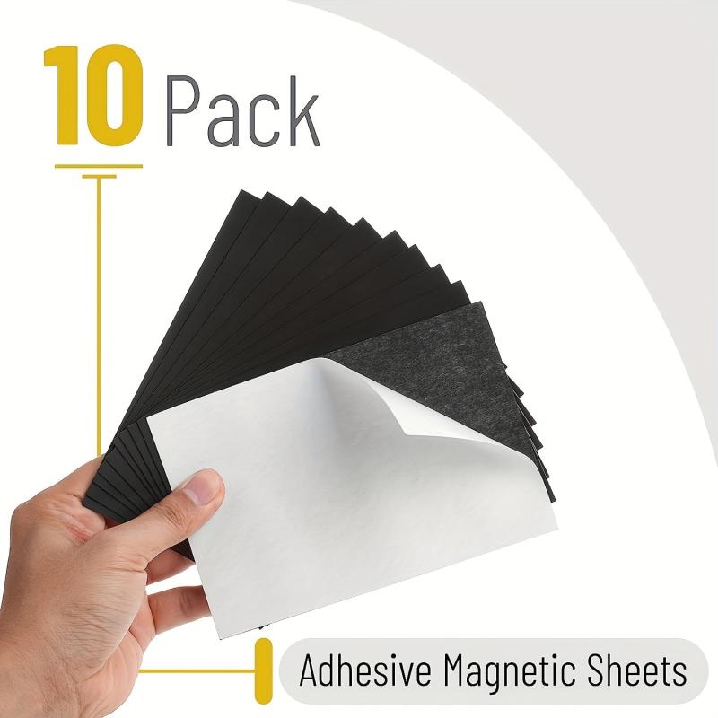 Adhesive Magnetic Sheets 4X6 10X15 5 Pack Magnetic Sheets With Adhesive Backing