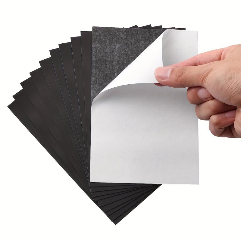 Adhesive Magnetic Sheets 4X6 10X15 5 Pack Magnetic Sheets With Adhesive Backing