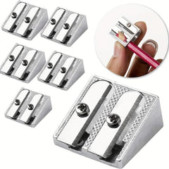 2pcs Handheld Pencil Sharpener with Metal Construction