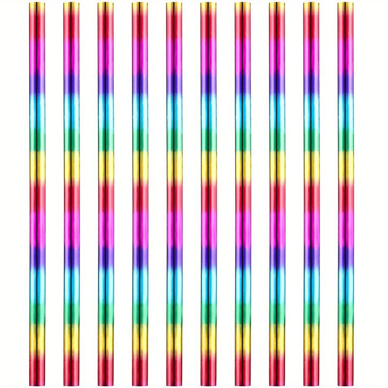 10pcs Rainbow Colored Pencils 4-in-1 Water Soluble Wooden Pencils for DIY Art