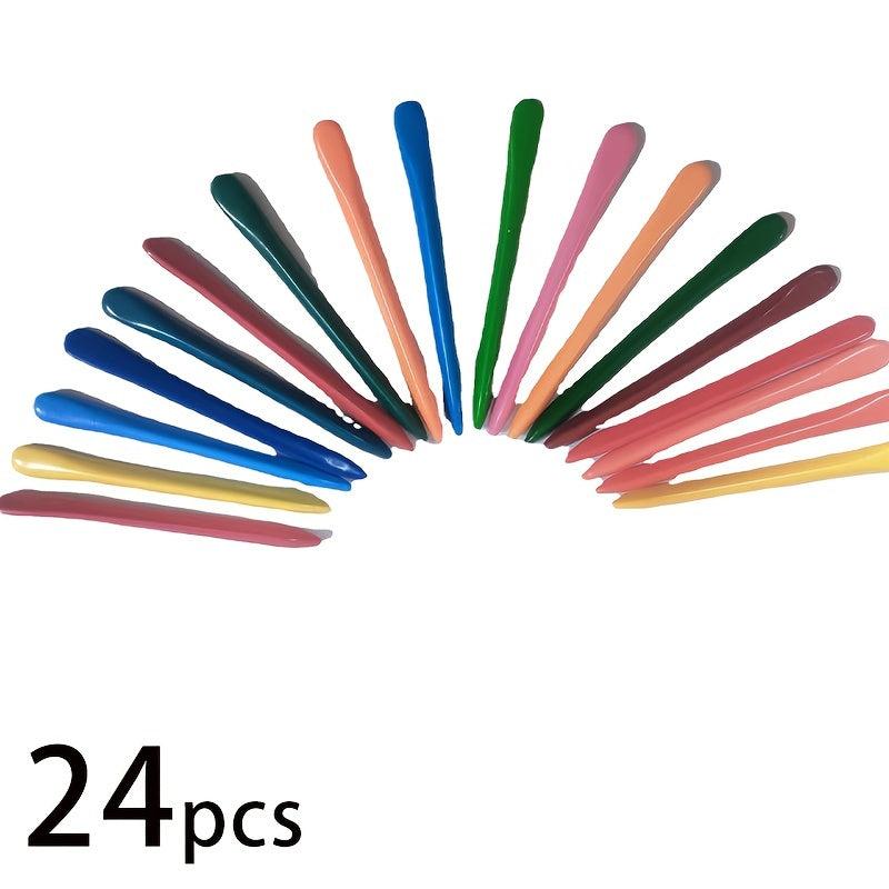 36 Colors Triangle Crayons Set Double Headed Painting Stick Safe Non Toxic