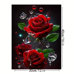 Rose Adult Diamond Painting Kit DIY Handicraft