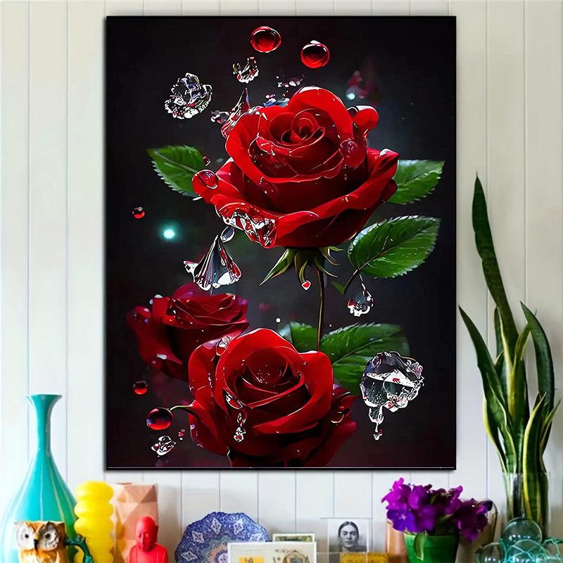 Rose Adult Diamond Painting Kit DIY Handicraft
