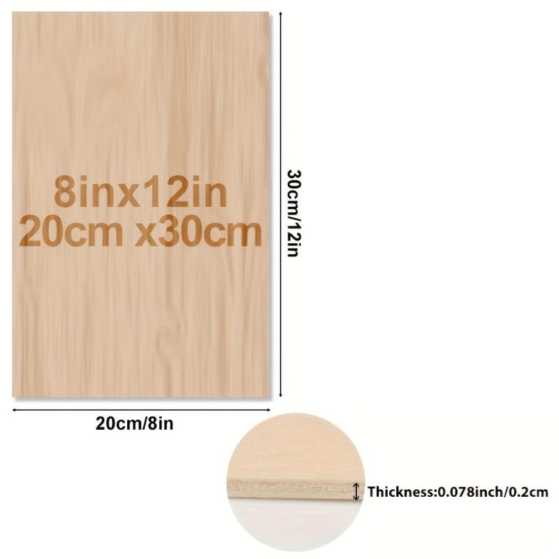 Basswood Sheets Crafts 20 2mm Thin Plywood Unfinished  Wood Boards