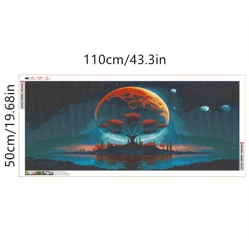 Moon & Trees in Lake 5D Diamond Painting Kit - Adult Wall Decor Gift