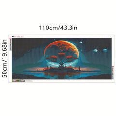 Moon & Trees in Lake 5D Diamond Painting Kit - Adult Wall Decor Gift