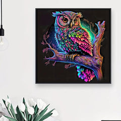 5D Owl Diamond Painting Kit DIY Frameless Decor
