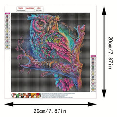 5D Owl Diamond Painting Kit DIY Frameless Decor