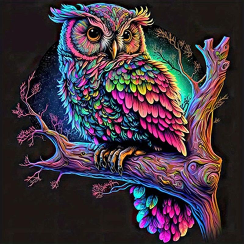 5D Owl Diamond Painting Kit DIY Frameless Decor