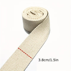 2m Thickened Webbing Lace up Seat Belt Backpack Canvas Bag Dog Collar Harness