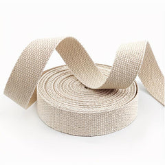 2m Thickened Webbing Lace up Seat Belt Backpack Canvas Bag Dog Collar Harness