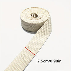 2m Thickened Webbing Lace up Seat Belt Backpack Canvas Bag Dog Collar Harness