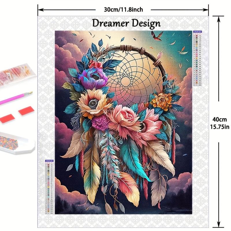 Flower Dream Catcher Diamond Painting Kit