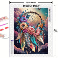 Flower Dream Catcher Diamond Painting Kit