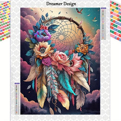 Flower Dream Catcher Diamond Painting Kit