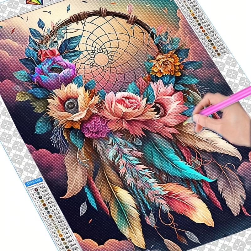 Flower Dream Catcher Diamond Painting Kit
