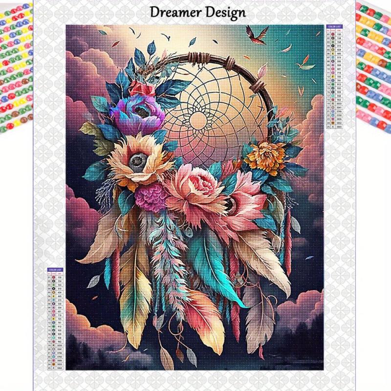 Flower Dream Catcher Diamond Painting Kit