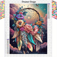 Flower Dream Catcher Diamond Painting Kit