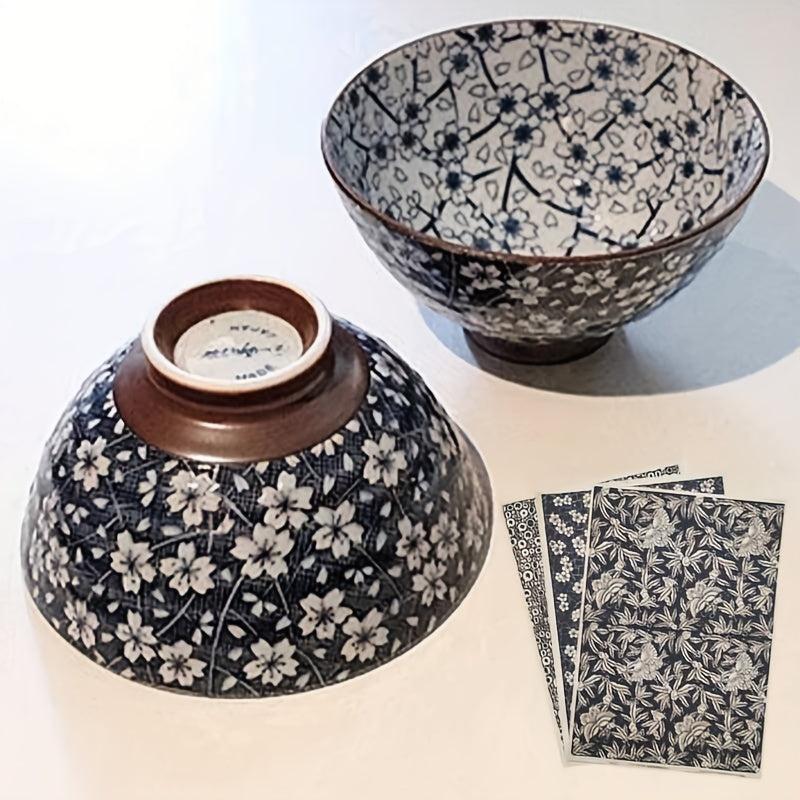 Ceramic Decal Transfer Paper for Pottery DIY - Flower Design