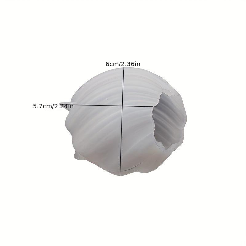 Irregular Geometric Wave Rotating Drop Glue Mold Abstract Art Column Candle Sili