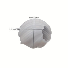 Irregular Geometric Wave Rotating Drop Glue Mold Abstract Art Column Candle Sili