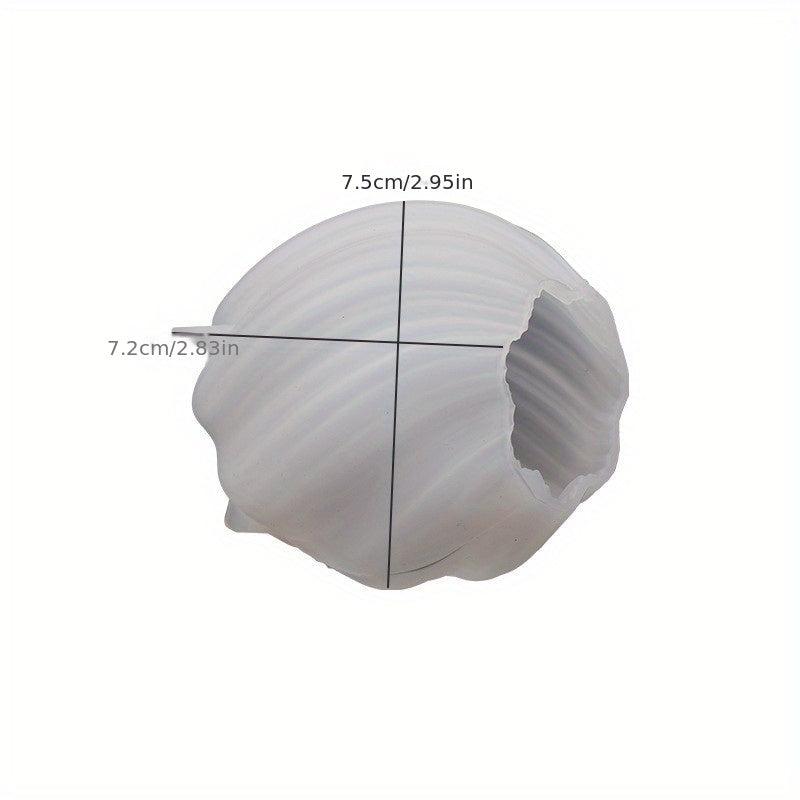 Irregular Geometric Wave Rotating Drop Glue Mold Abstract Art Column Candle Sili