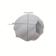 Irregular Geometric Wave Rotating Drop Glue Mold Abstract Art Column Candle Sili