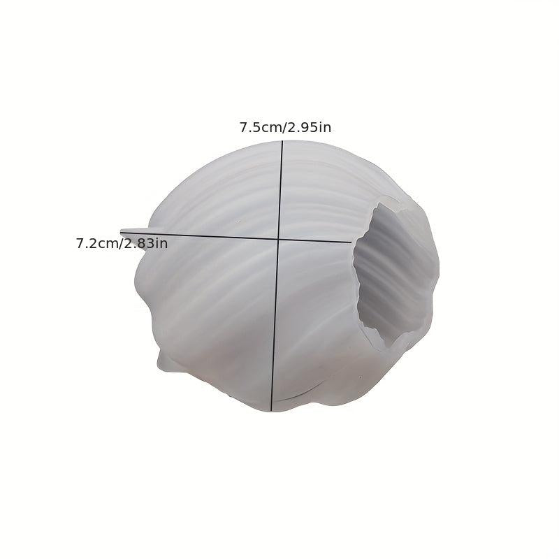 Irregular Geometric Wave Rotating Drop Glue Mold Abstract Art Column Candle Sili