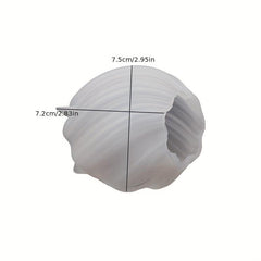 Irregular Geometric Wave Rotating Drop Glue Mold Abstract Art Column Candle Sili