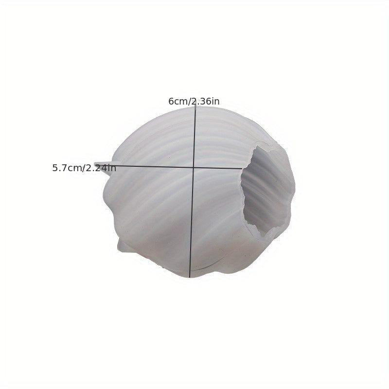 Irregular Geometric Wave Rotating Drop Glue Mold Abstract Art Column Candle Sili
