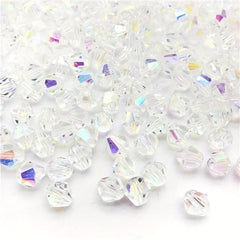 90pcs 4mm Multicolor Crystal Bicone Beads for Jewelry Making DIY