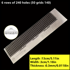 Stainless Steel Diamond Craft Tools Net Ruler for Diamond Drawing Embroidery DIY