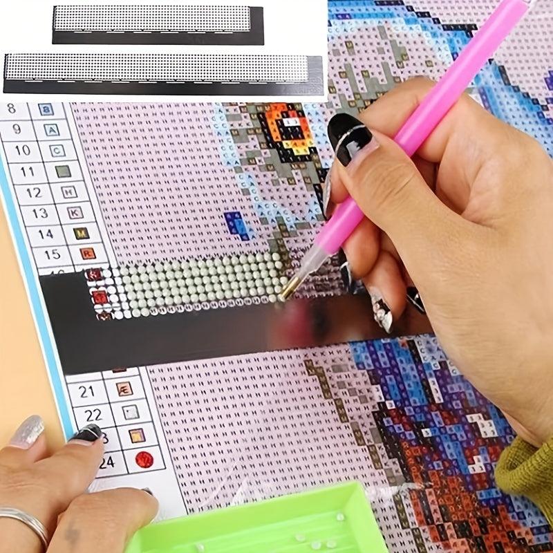 Stainless Steel Diamond Craft Tools Net Ruler for Diamond Drawing Embroidery DIY