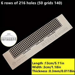 Stainless Steel Diamond Craft Tools Net Ruler for Diamond Drawing Embroidery DIY