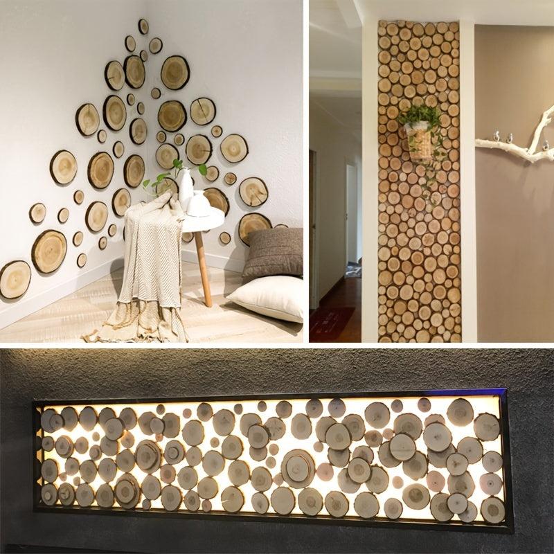 10pcs Natural Wood Slices Arts Christmas Ornaments