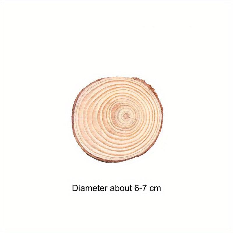 10pcs Natural Wood Slices Arts Christmas Ornaments