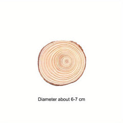 10pcs Natural Wood Slices Arts Christmas Ornaments