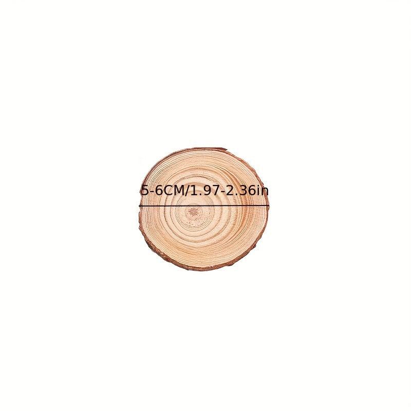 10pcs Natural Wood Slices Arts Christmas Ornaments