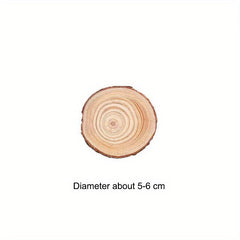 10pcs Natural Wood Slices Arts Christmas Ornaments