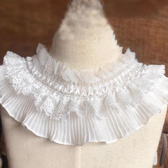 2 Yards Wide Stretch Lace Pleated Swing Curtain Babydoll Costume Fabric