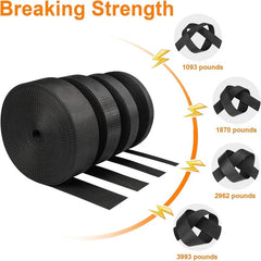 11 Yards Heavy Duty Nylon Webbing Roll for DIY Crafting and Repairing